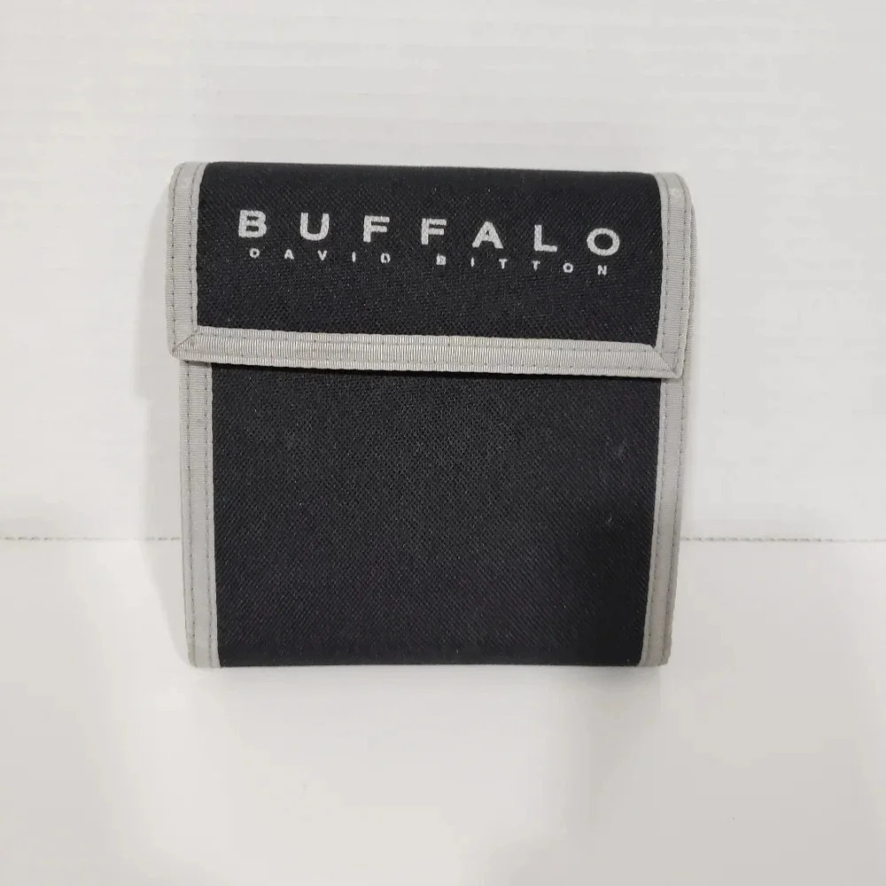 Buffalo David  Bitton Black/Gray CD Wallet